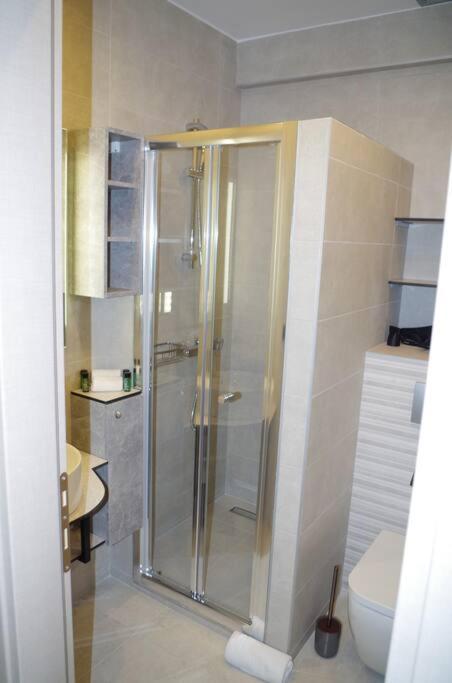 Appartamento Seafront Centre Ouranoupoli Esterno foto